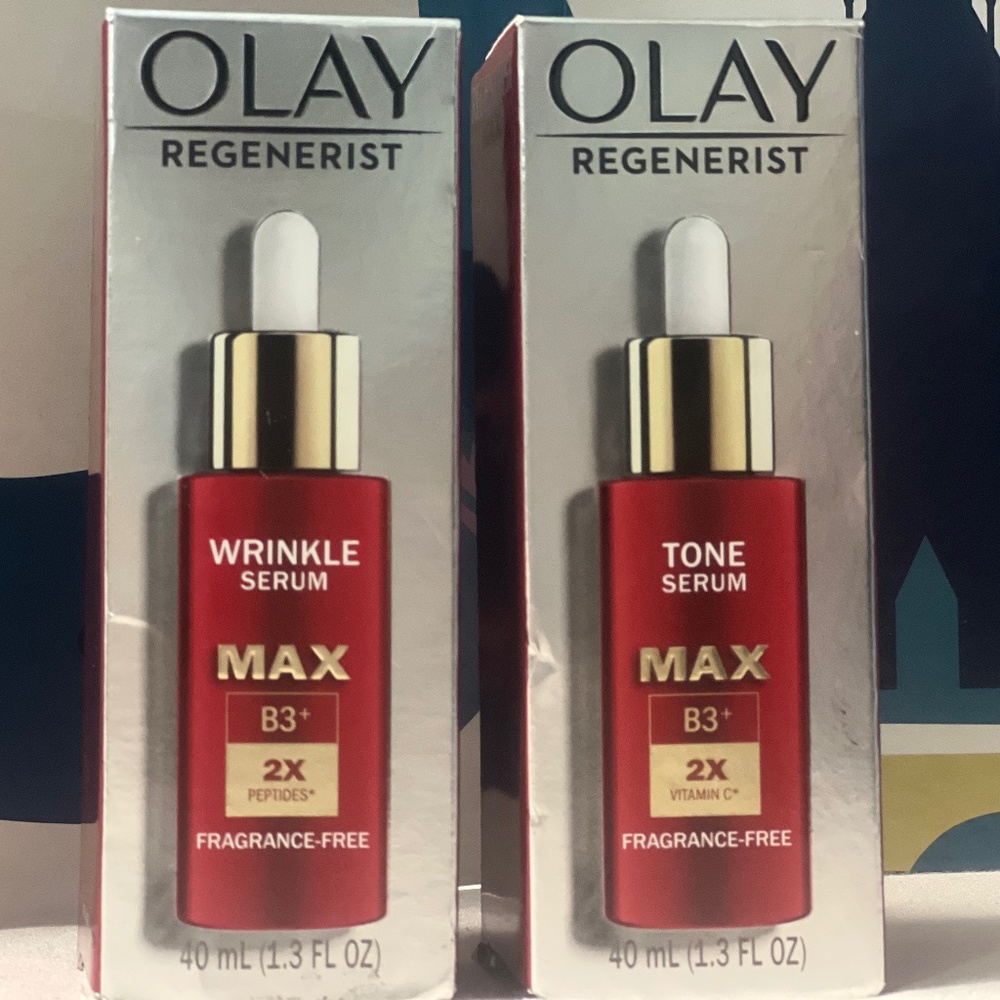 New OLAY Regenerist wrinkle serum 2 pack MAX B3 Skincare
